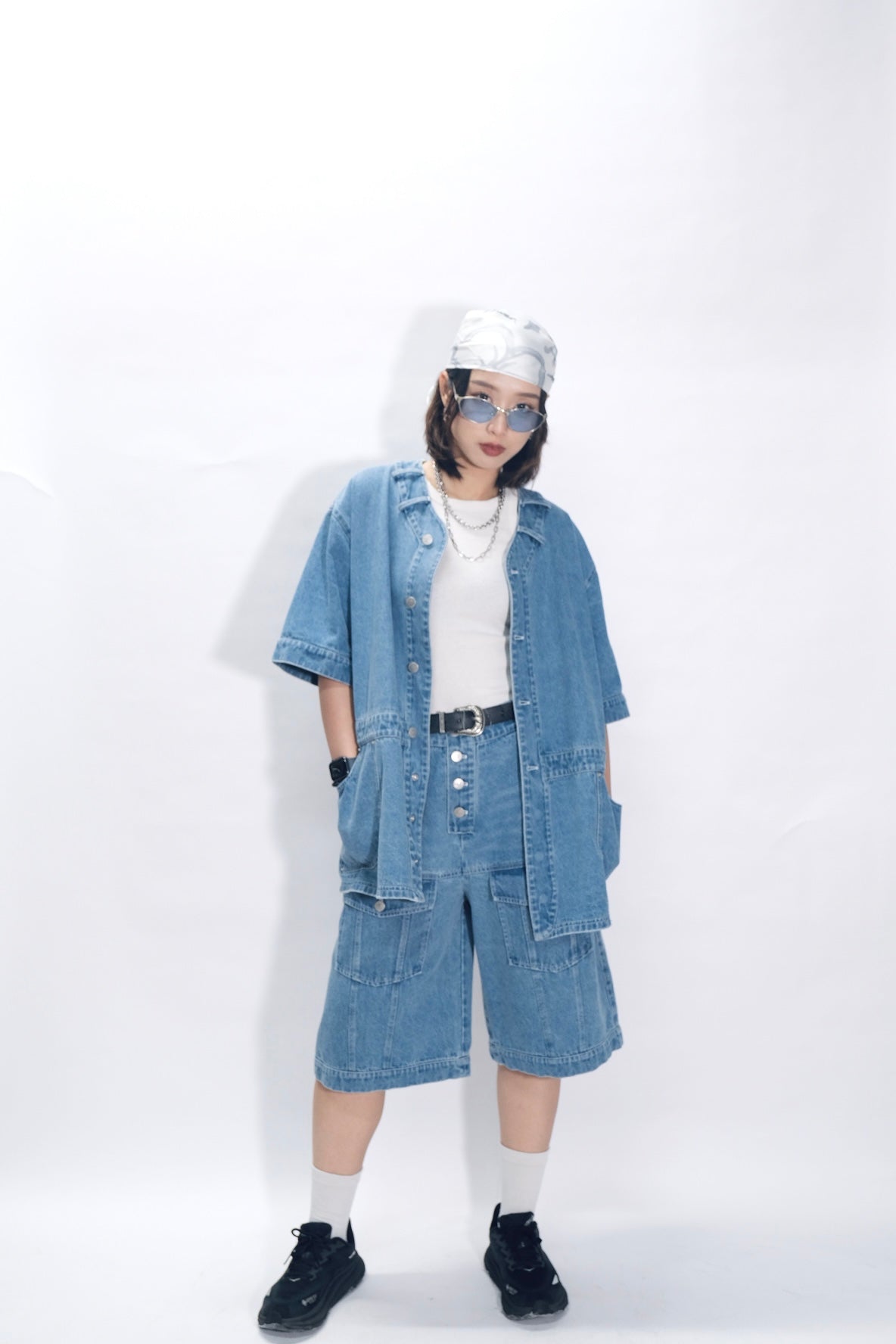 DPBS-001 Denim "pants" baseball shirt
