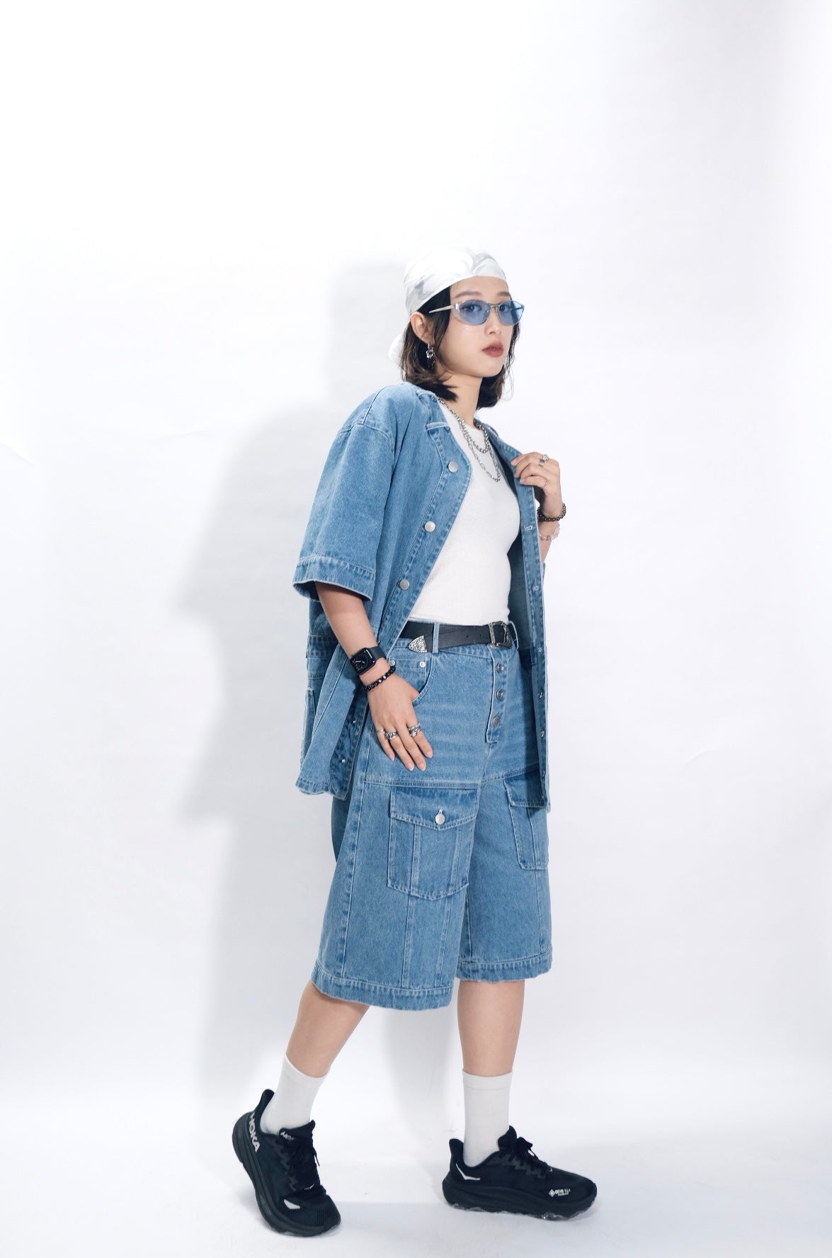 DPBS-001 Denim "pants" baseball shirt