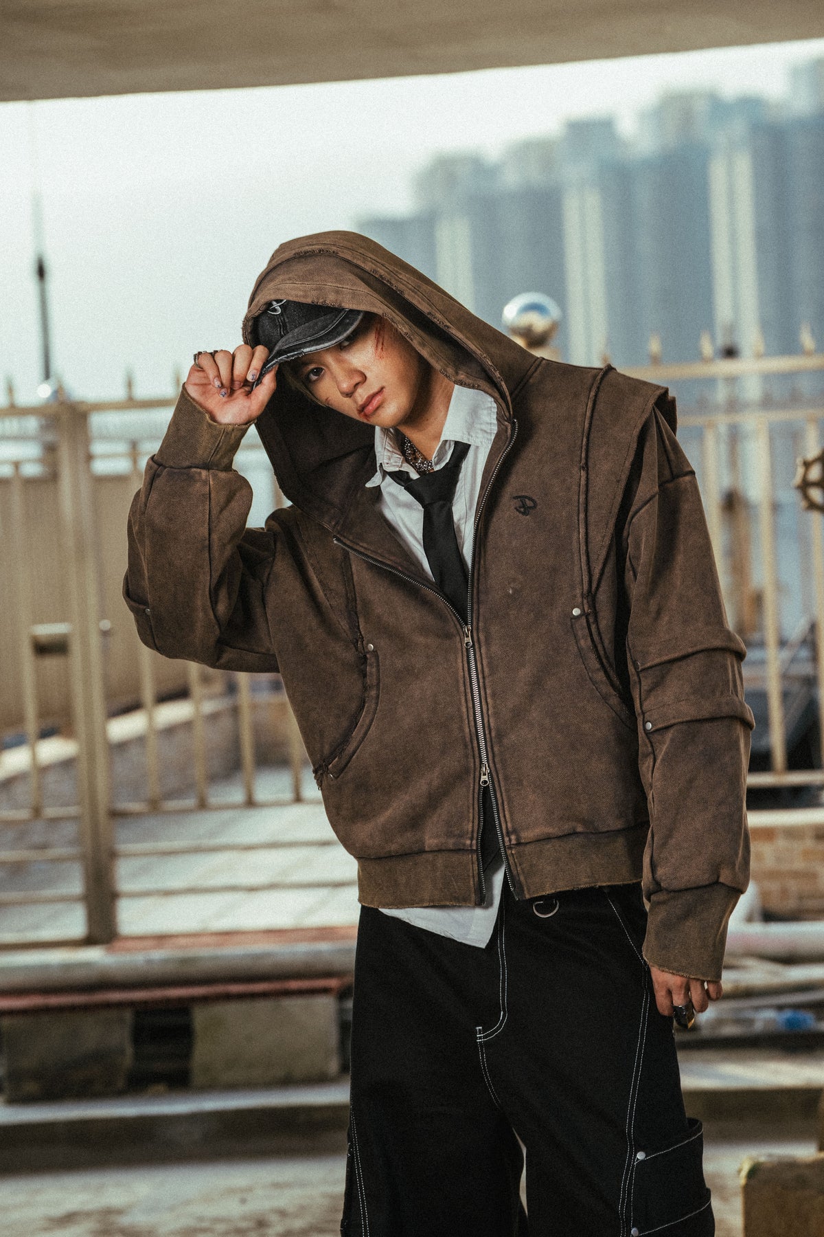 DPH-002 Armour Hood Jacket (Dune brown)