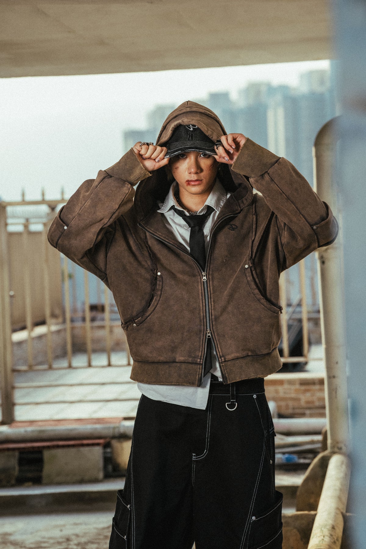 DPH-002 Armour Hood Jacket (Dune brown)