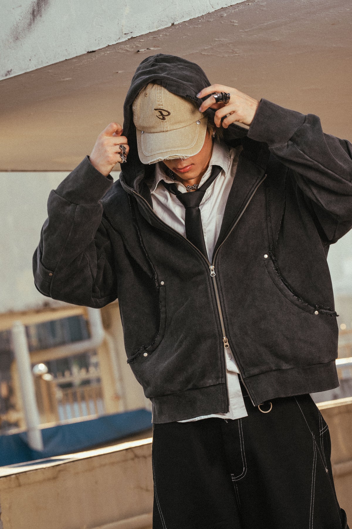 DPH-002 Armour Hood Jacket (Moon Dark)