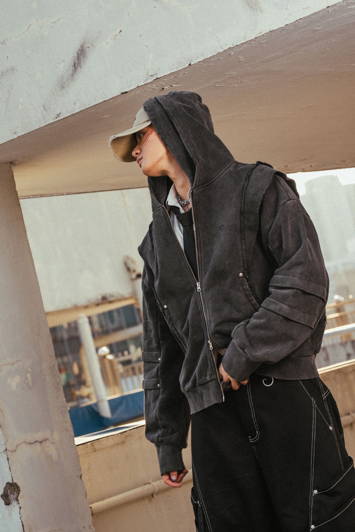 DPH-002 Armour Hood Jacket (Moon Dark)