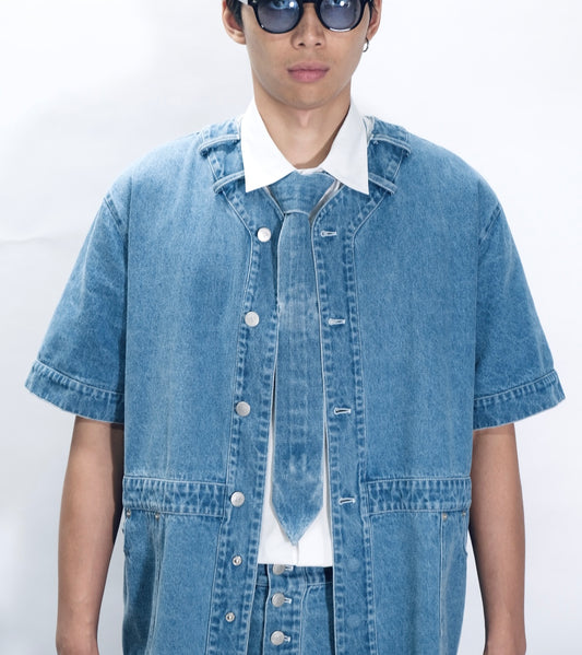 D-Proto Denim tie