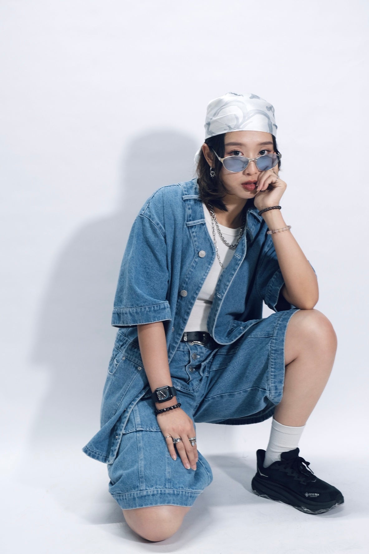 DPBS-001 Denim "pants" baseball shirt