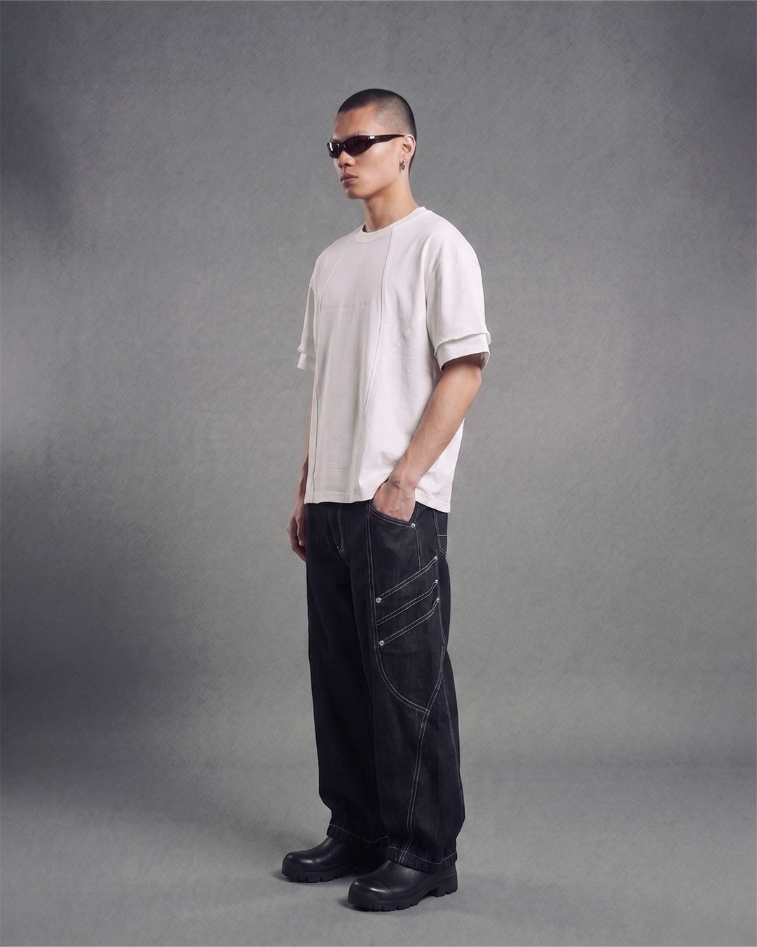 DPTS-001 Statement T-shirt(White)
