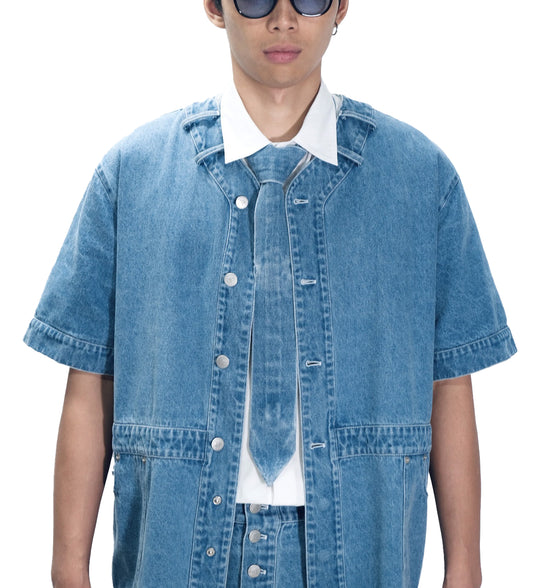 D-Proto Denim tie